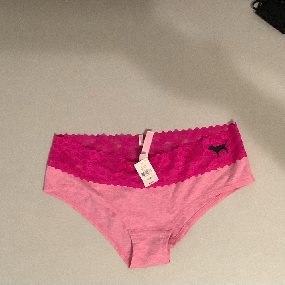 NWT Victoria secret PINK panties size Large
